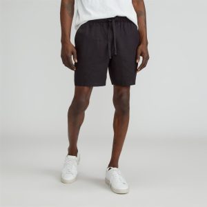 The Linen Easy Short | Black