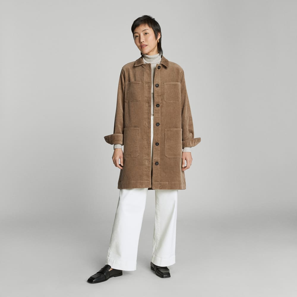 The Corduroy Long Shirt Jacket | Toasted Coconut - Image 7