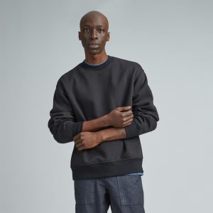 The ReTrack Crewneck Sweatshirt | Black