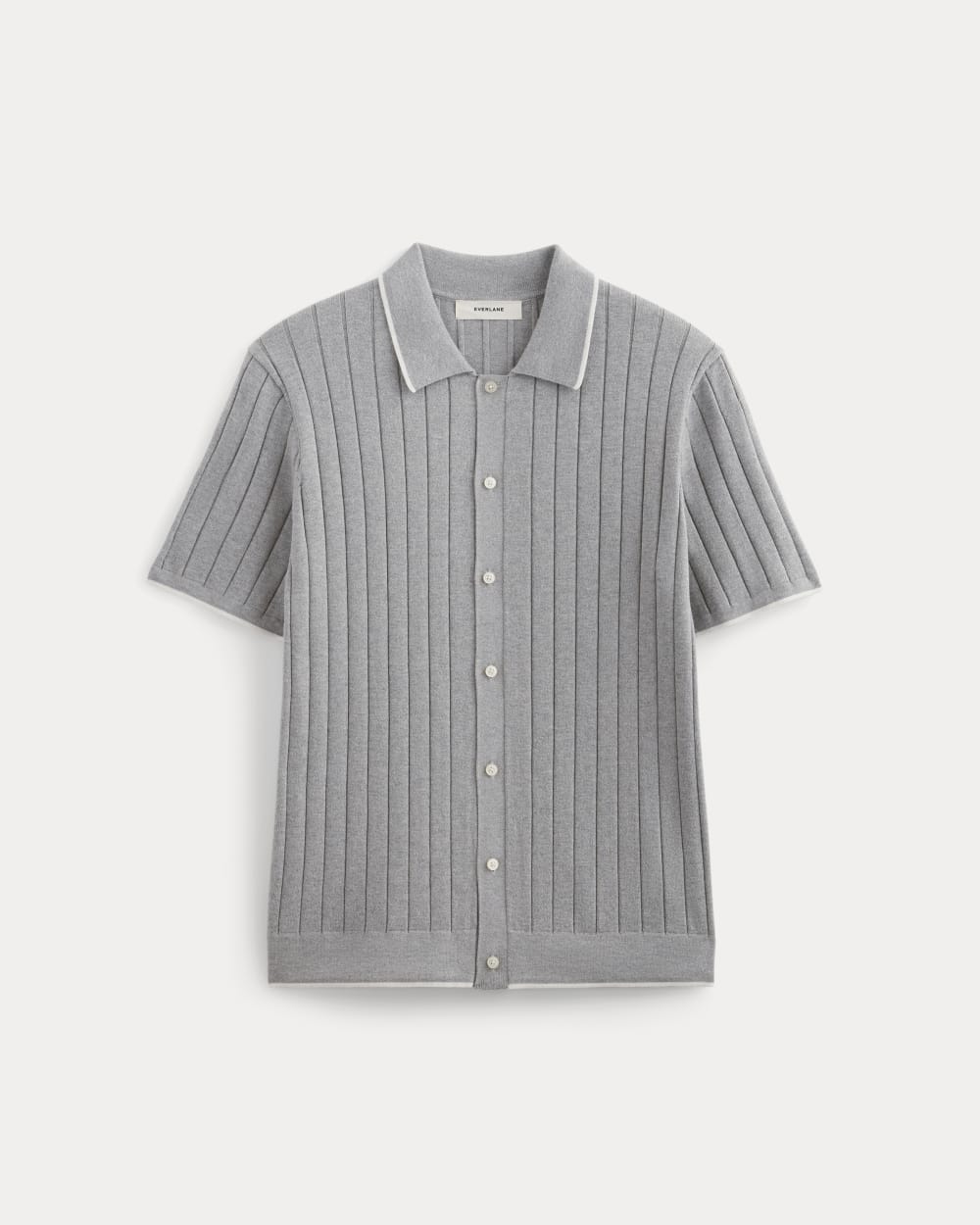 The No-Sweat Button-Down Polo | Heather Grey - Image 2