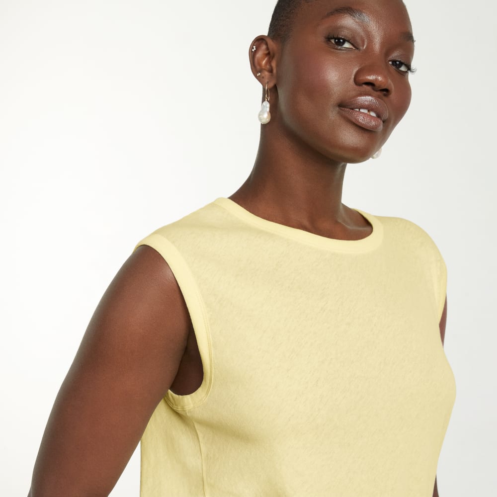 The Air Muscle Tank | Pastel Yellow - Image 4