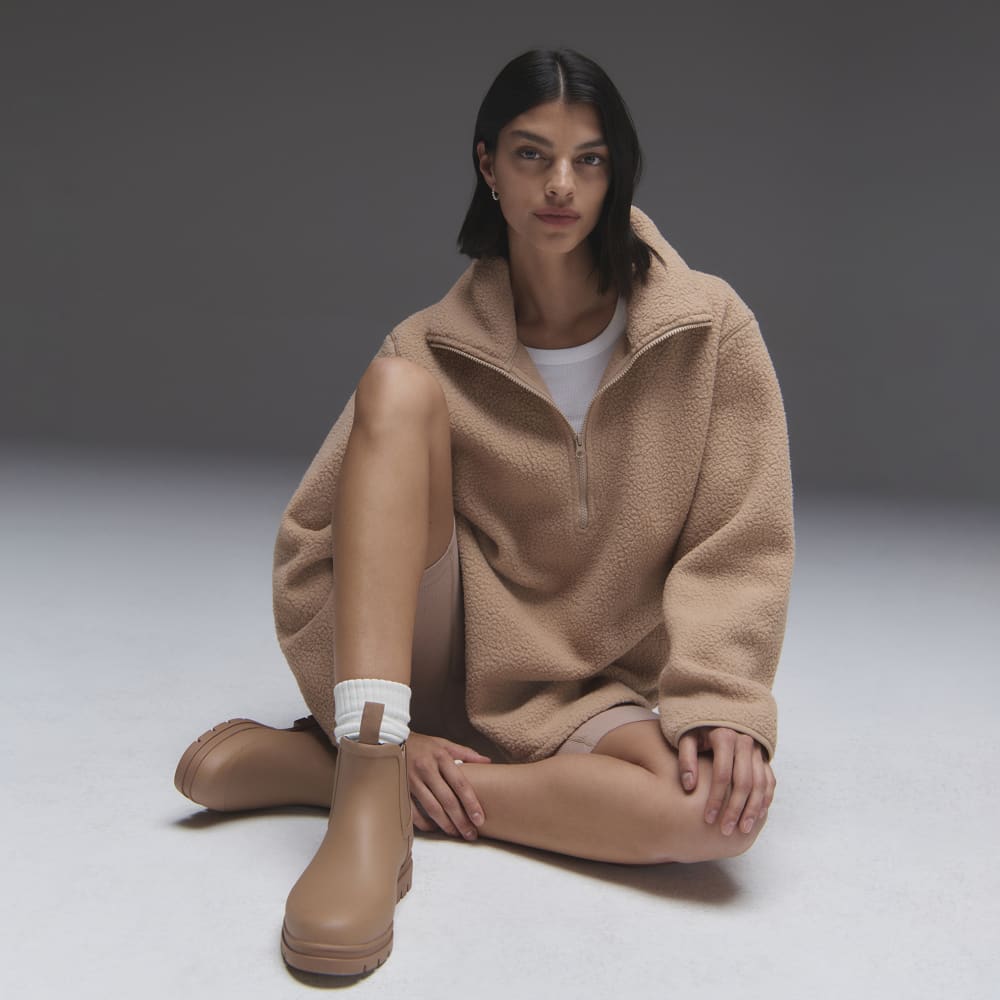 The ReNew Fleece Half-Zip | Tan - Image 3