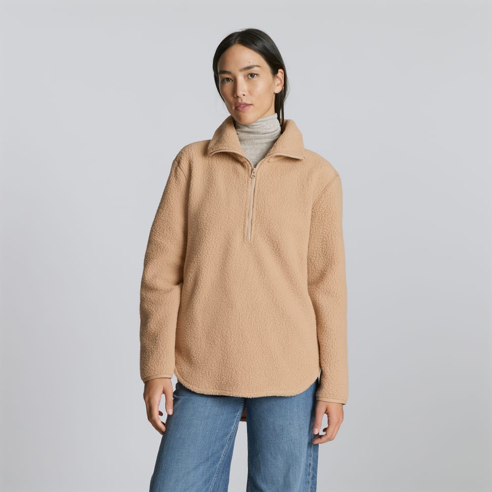 The ReNew Fleece Half-Zip | Tan - Image 5