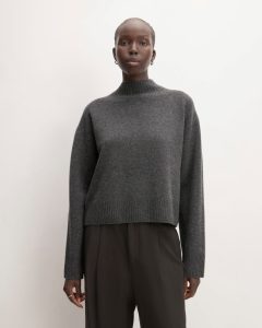 The Good Merino Wool Mockneck Sweater | Graphite