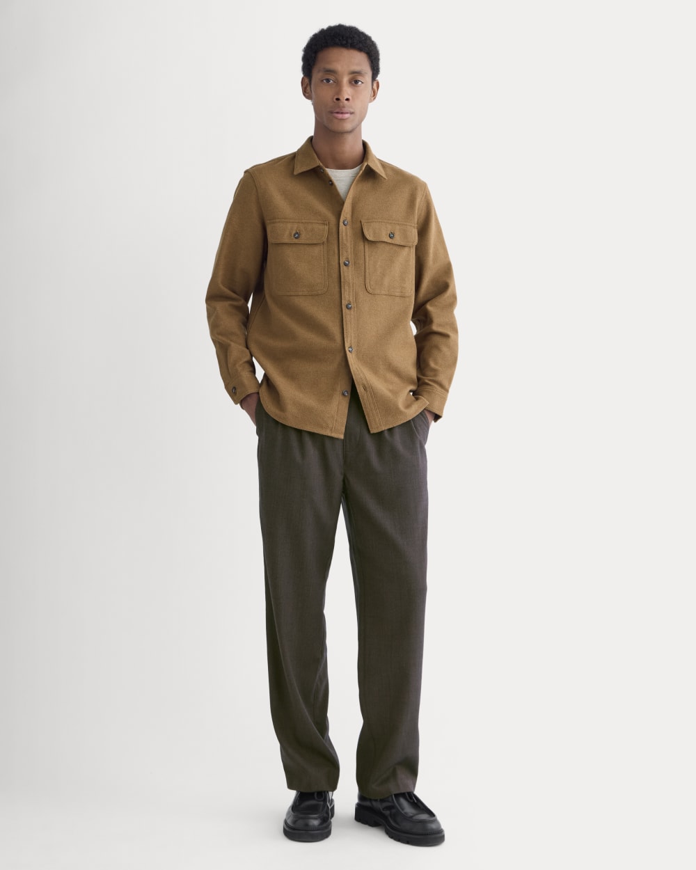 The Heavyweight Overshirt | Uniform | Heathered Toffee - Image 3