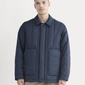 ReNew Vertical-Quilted Jacket |  Navy