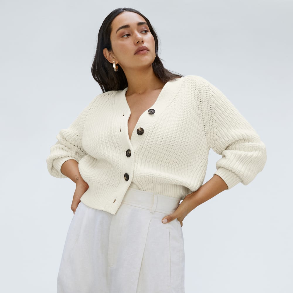 The Texture Cotton Cardigan | Canvas - Image 5