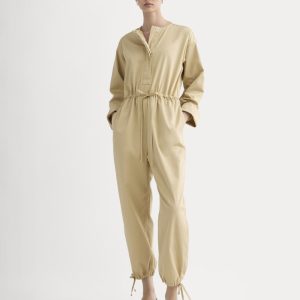 The Utility Drawstring Jumpsuit | Classic Khaki