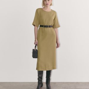 The Relaxed T-Shirt Dress in Buttersoft | Fennel Seed