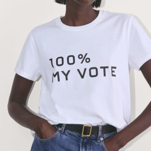 The Voter Tee in Essential Cotton | White