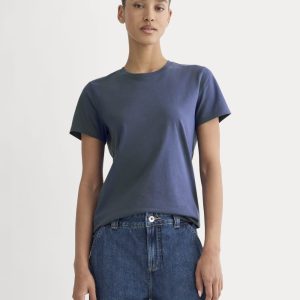 The Slim Crew in Essential Cotton | Deep Cobalt