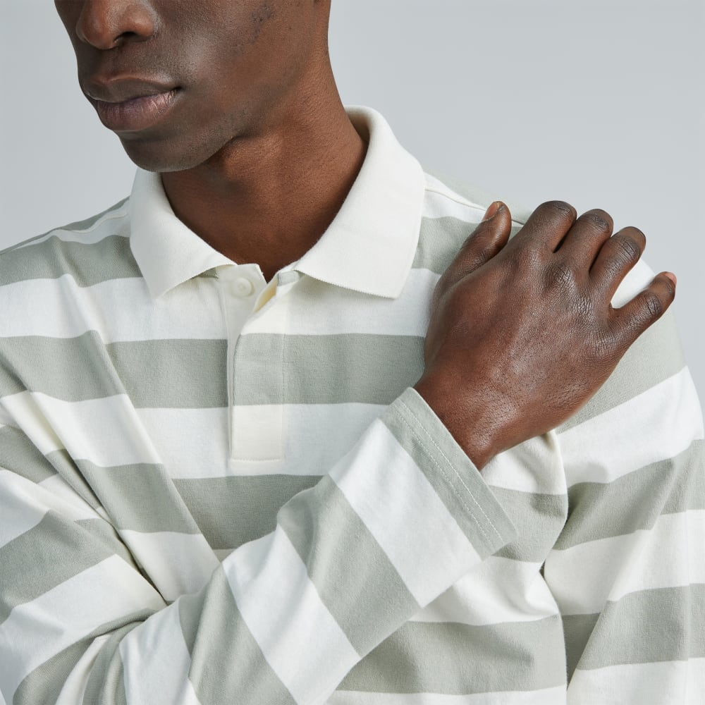 The Premium-Weight Rugby Shirt | Seagrass / Canvas Tan - Image 4