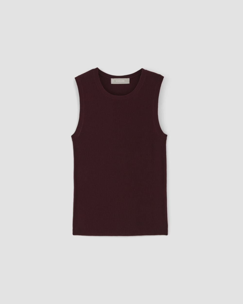 The Tank in Ultrasoft Merino | Burgundy - Image 2