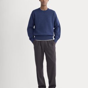 Pleated Trouser in Tailor Twill | Heathered Fudge