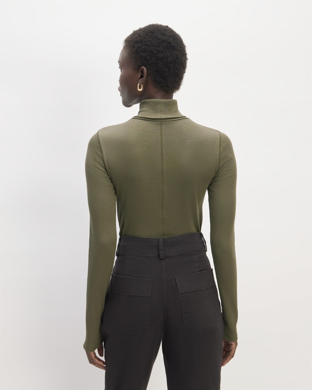 The Luxe Rib Turtleneck | Kalamata - Image 5