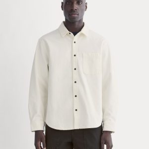 The Canvas Organic Cotton Overshirt | Bone