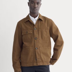 The Denim Utility Jacket | Neutral Toffee