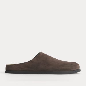 Suede Clog | Deep Brown