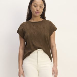 The Rib Muscle Tee | Cocoa