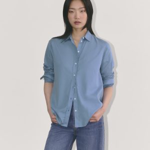 The Must-Have Shirt in Silky Cotton | Bluebell