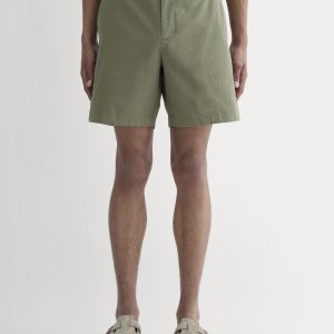 The Seersucker Short | Lichen Green