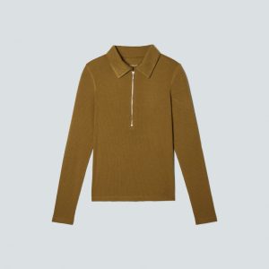 The Super-Soft Zip Polo | Tapenade