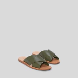 The Day Crossover Sandal |  Olive