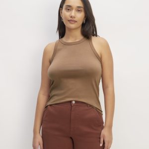 The Tank in Essential Cotton | Carob Brown
