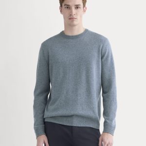 The Cashmere Crew | Denim Blue