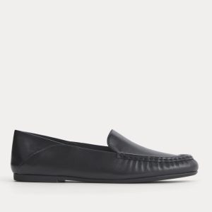Leather Day Driver Loafer |  Black