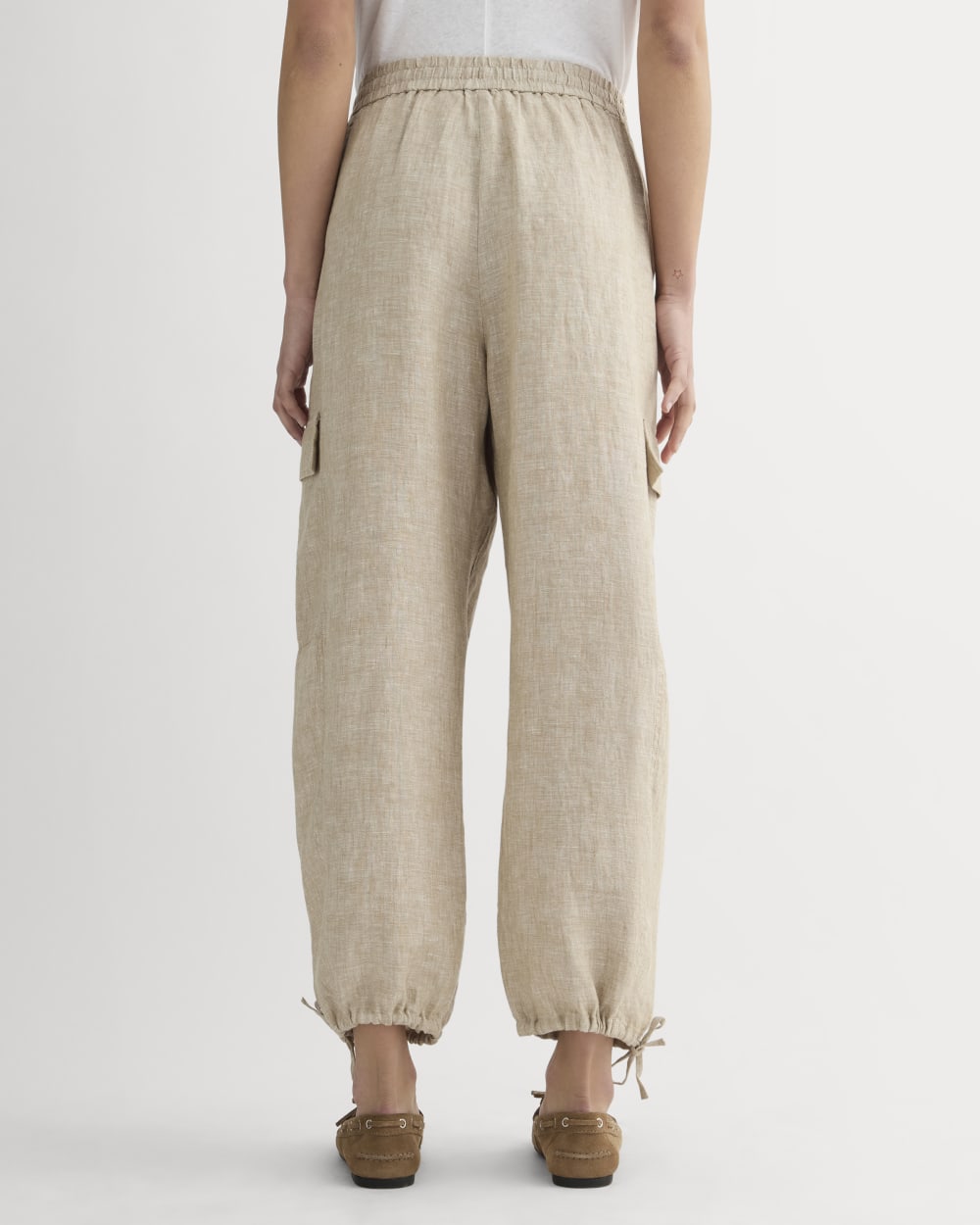 The Cargo Curve Pant in Linen | Cornstalk Chambray - Image 5