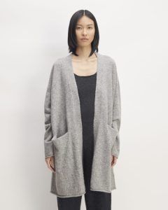 The Cozy-Stretch Long Cardigan | Heathered Grey