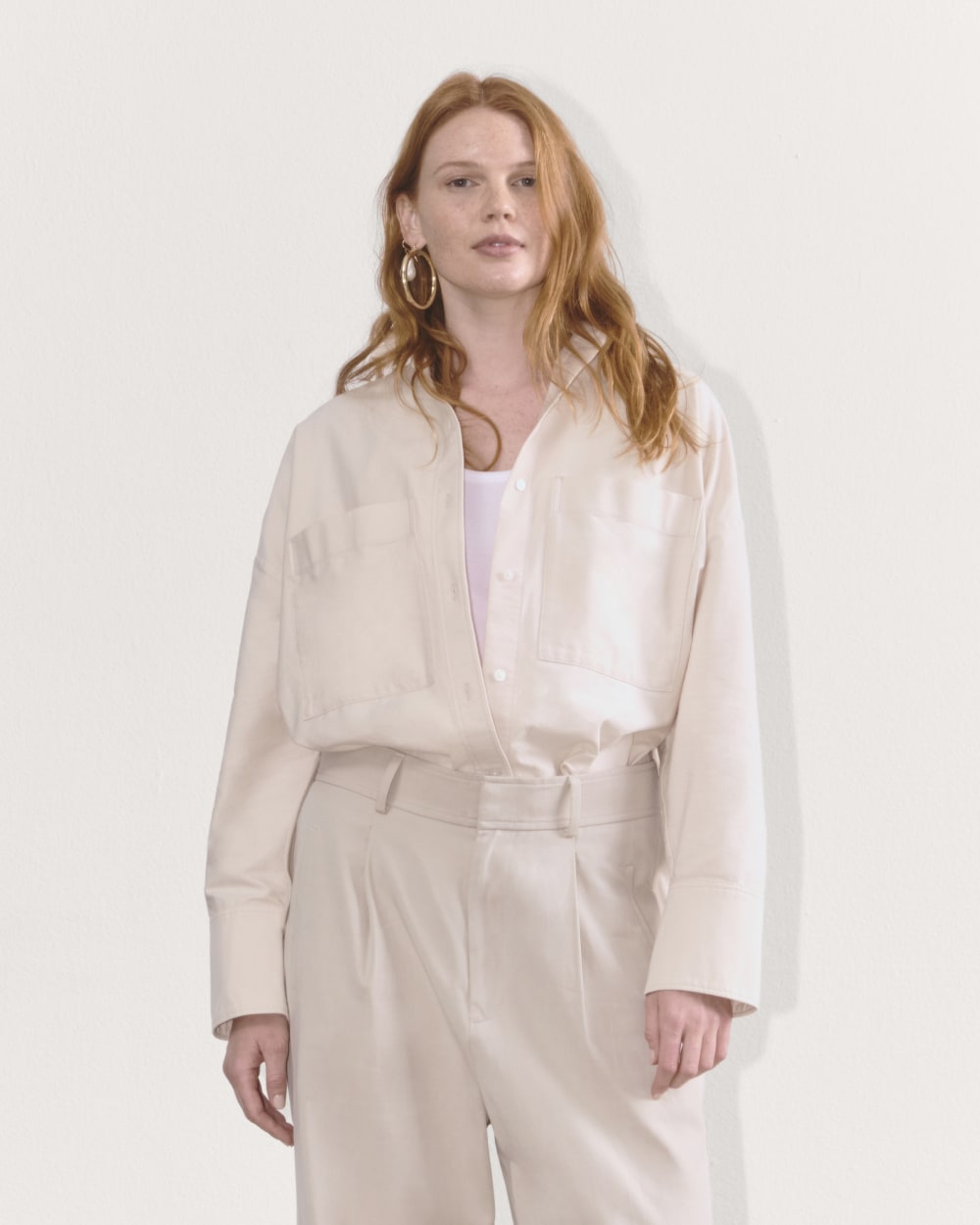 The Boxy Oxford | Whisper Pink