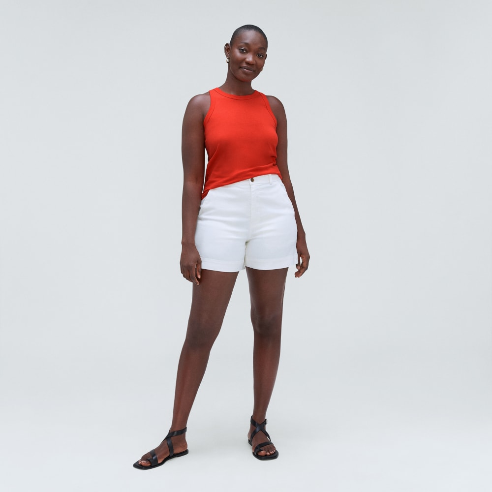 The Tank in Essential Cotton | Red Orange - Image 6