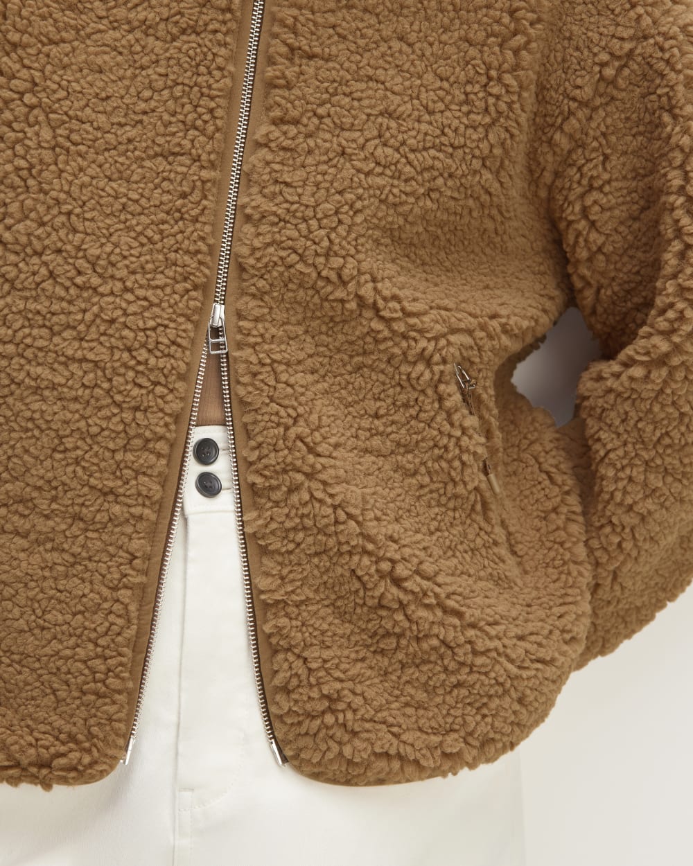 The ReNew Fleece Full Zip | Toasted Coconut - Image 5