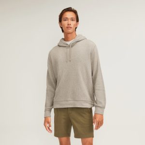 The Waffle-Knit Hoodie | Heathered Oatmeal