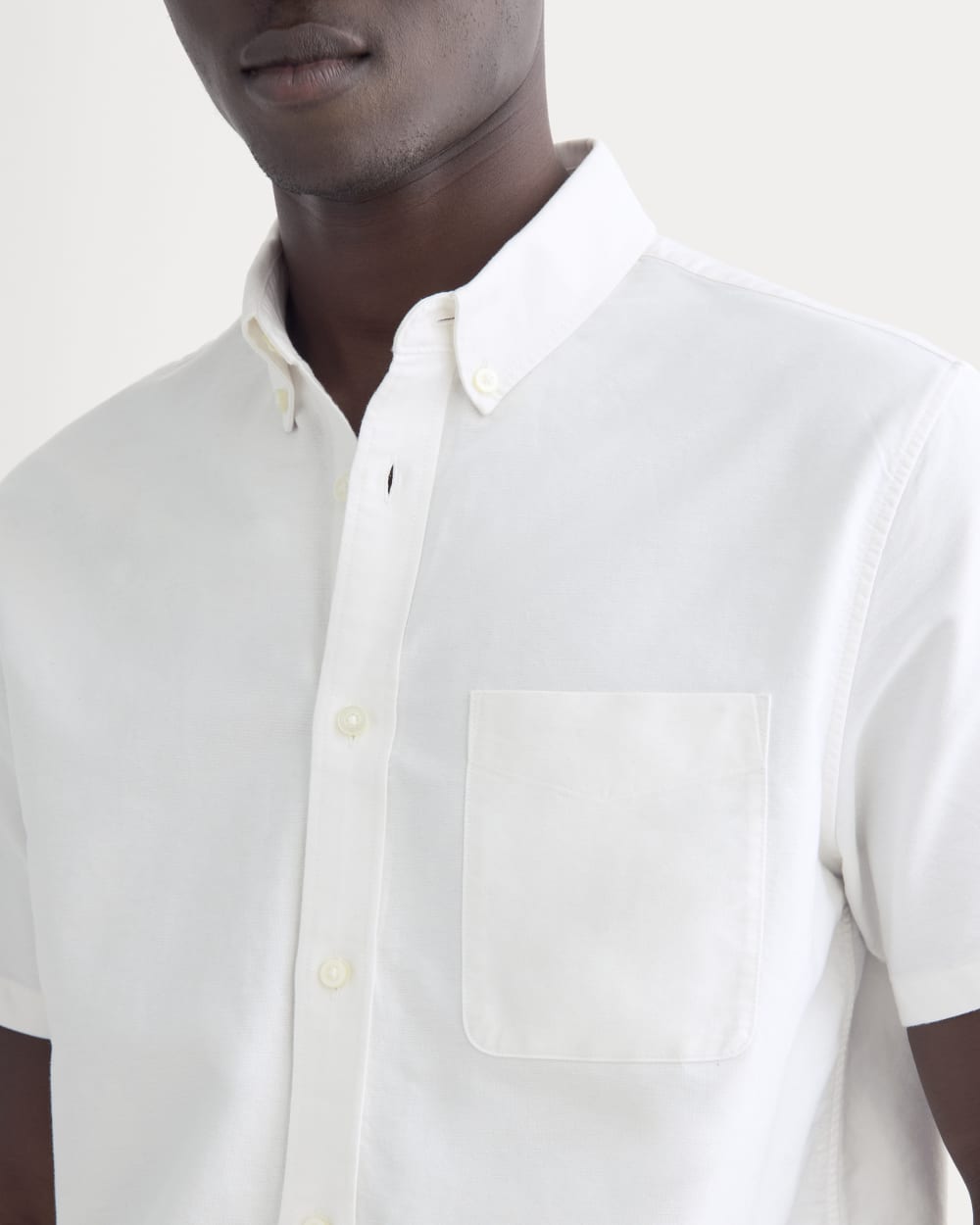 The Organic Short Sleeve Oxford Shirt | White - Image 4