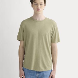 The Cotton Linen Tee | Eucalyptus