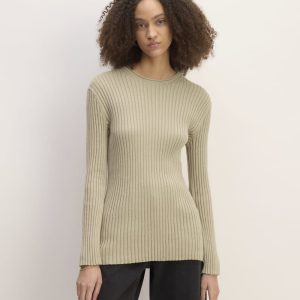 The Cotton Rib Crew | Trench Coat Khaki