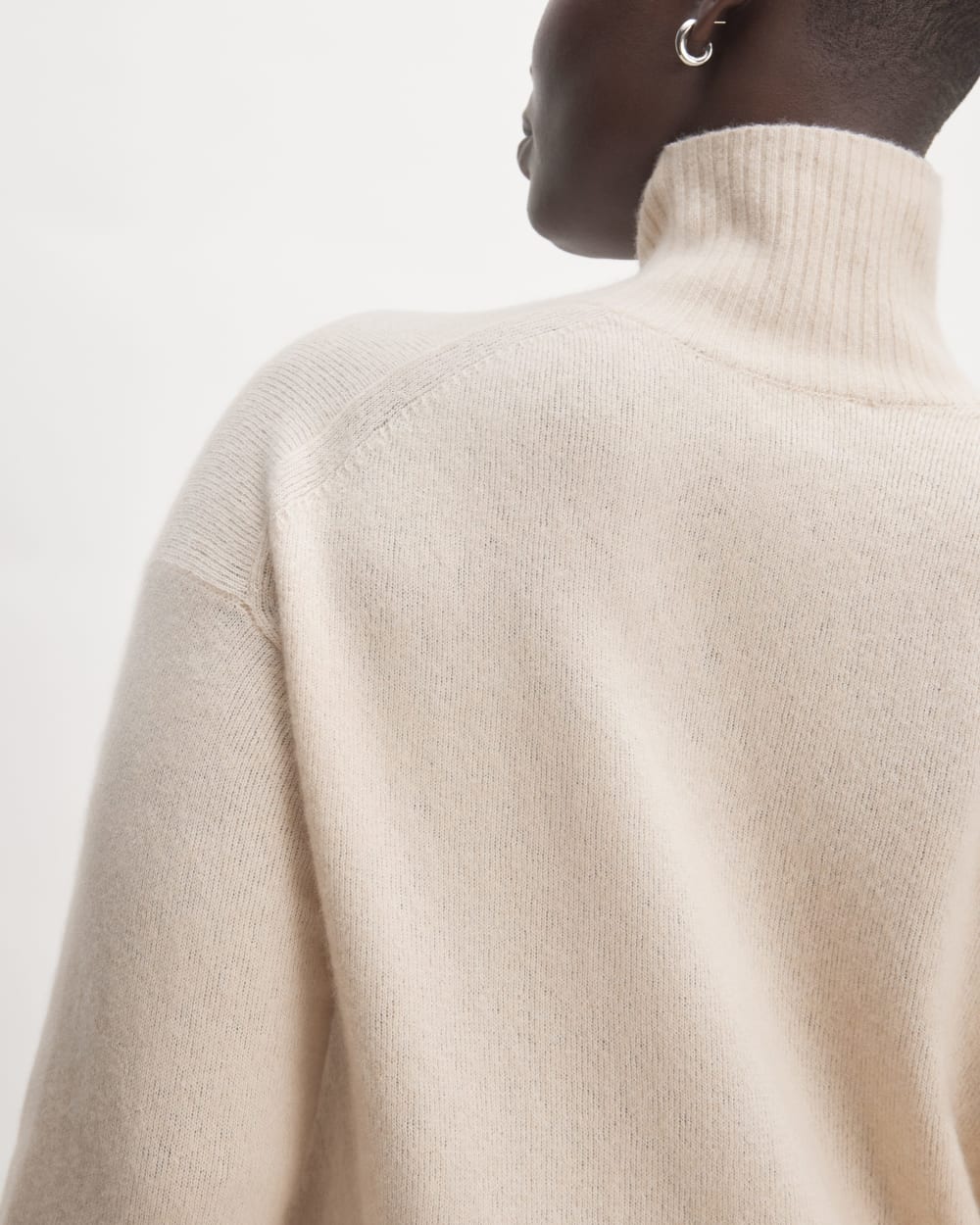 The Cozy Stretch Turtleneck Dress | Whisper Pink - Image 5