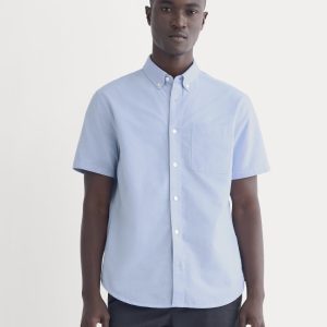 The Organic Short Sleeve Oxford Shirt | Light Blue