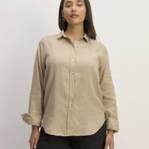 The Must-Have Shirt in Linen | Trench Coat Khaki