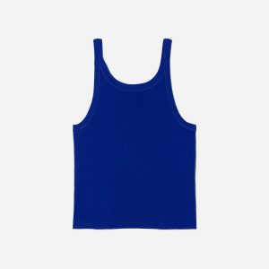 The Pima Micro-Rib Short Tank | Cobalt
