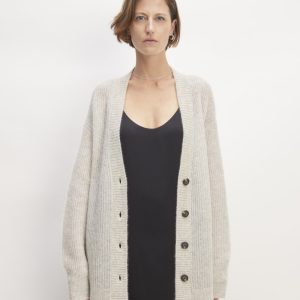 The Alpaca Oversized Cardigan | Almond