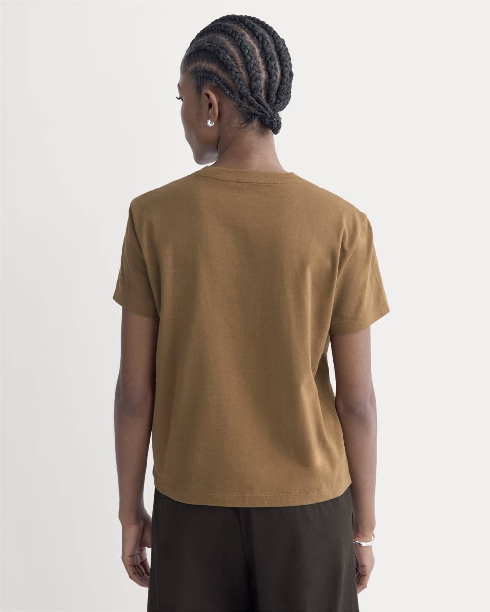 The Box-Cut Tee in Essential Cotton | Toffee | No Pocket - Image 4