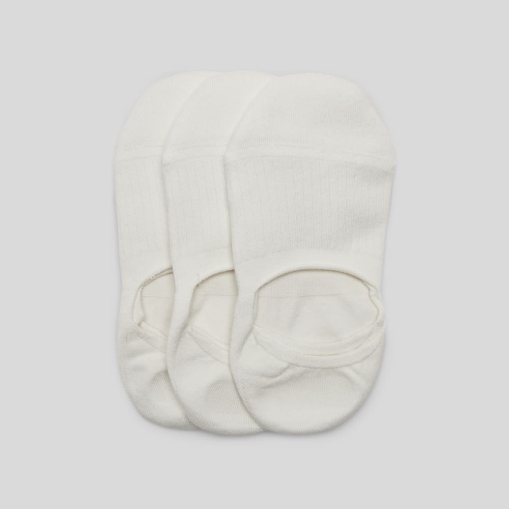 The Organic Cotton No-Show Sock 3-Pack | White - Image 2