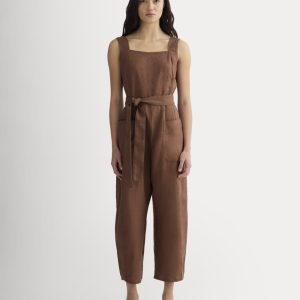 The Utility Coverall in Linen | Cedarwood
