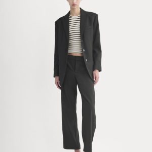 Straight-Leg Trouser in Tailor Twill | Black