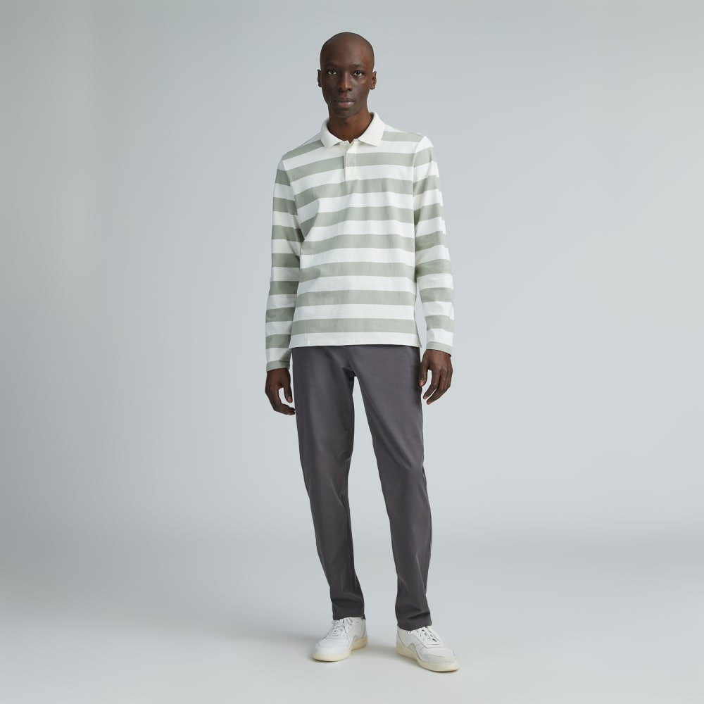 The Premium-Weight Rugby Shirt | Seagrass / Canvas Tan - Image 6