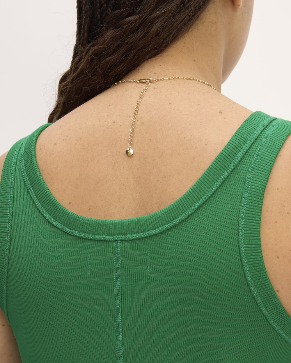 The '90s Rib Dress | Grass Green - Image 5